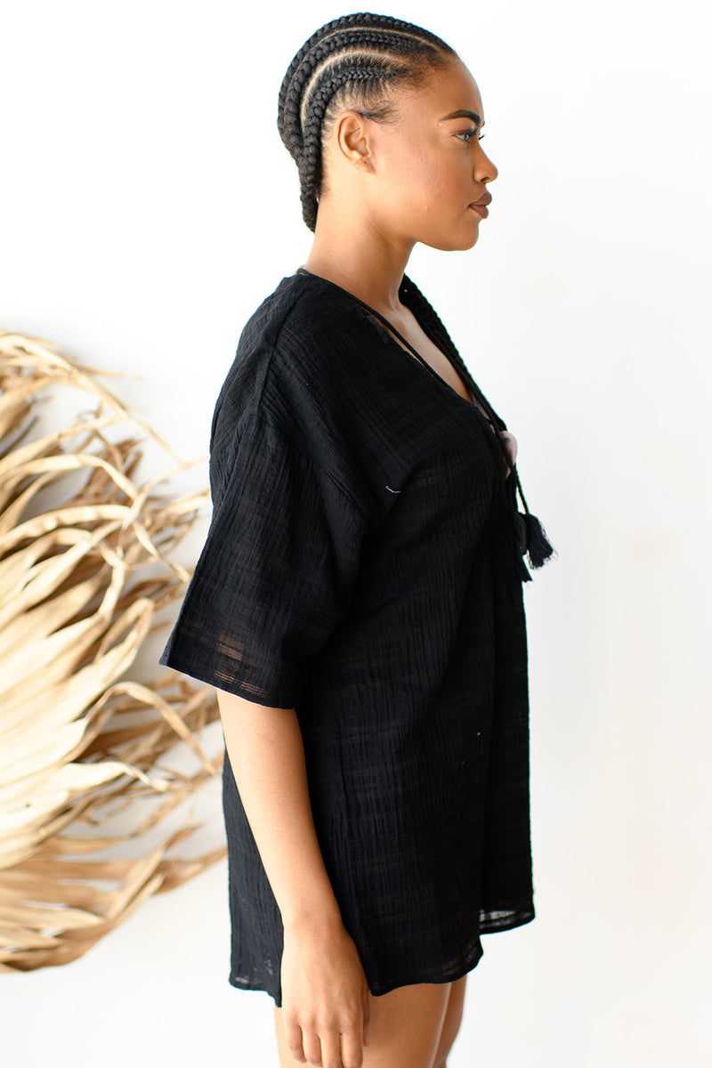 mode, oversized sheer cover up