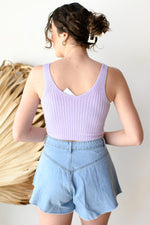 mode, flare denim shorts