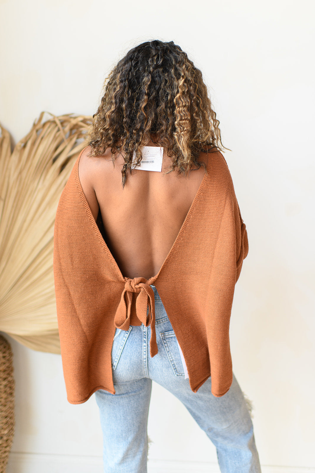 mode, ready for fall tie back sweater