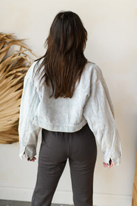 mode, cropped corduroy jacket