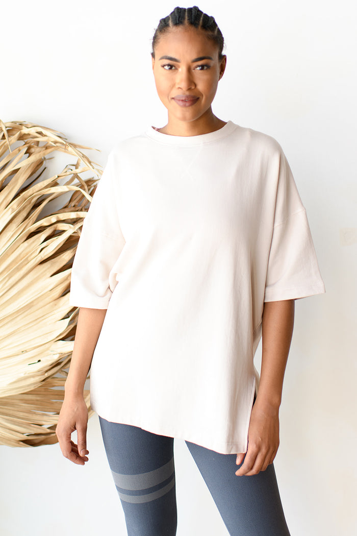 mode, lazy day longline top