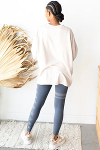 mode, lazy day longline top