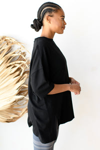 mode, lazy day longline top