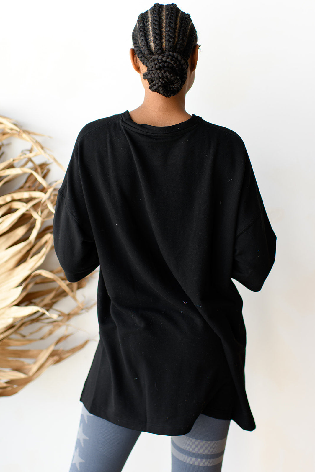 mode, lazy day longline top