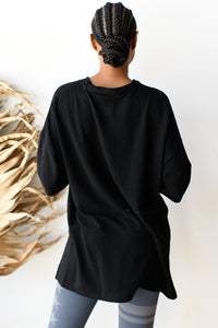 mode, lazy day longline top