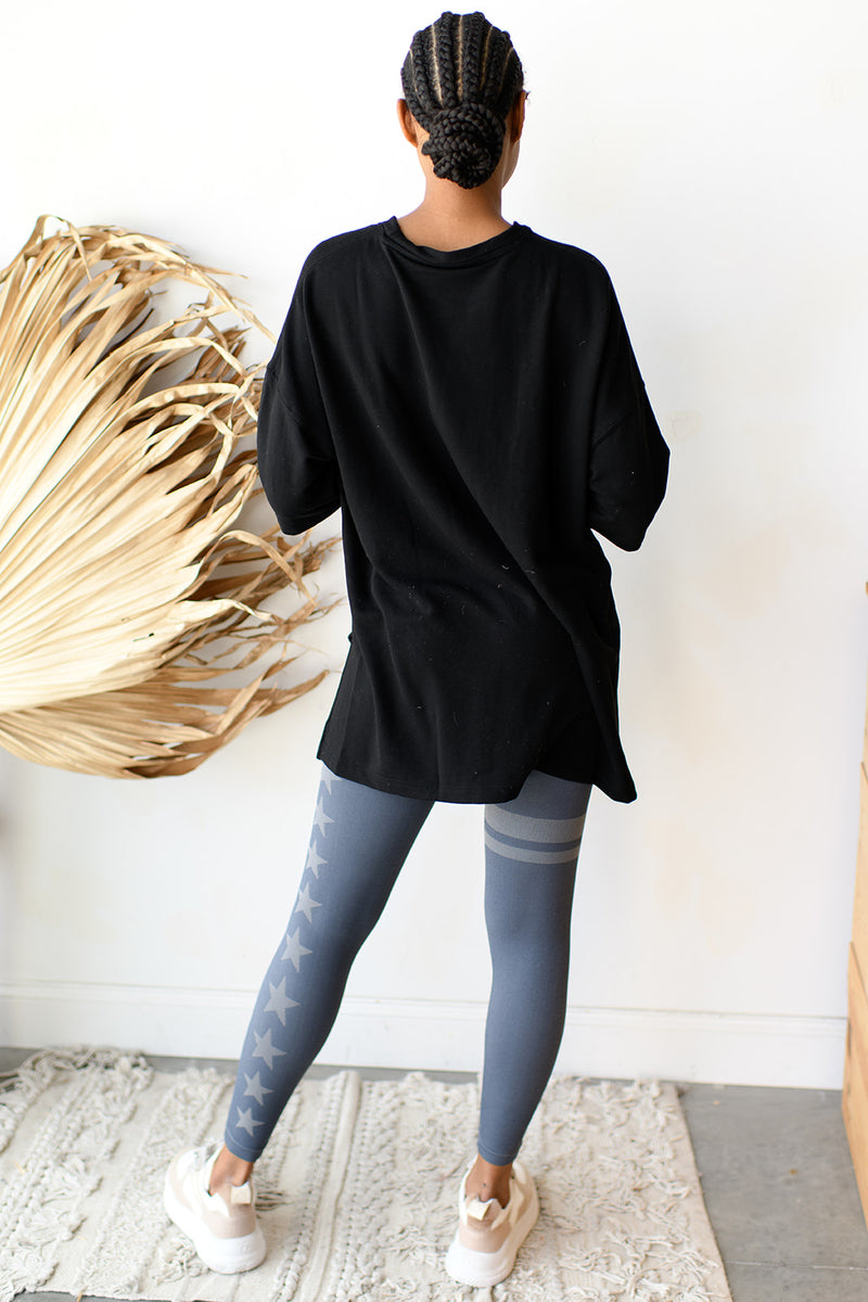 mode, lazy day longline top
