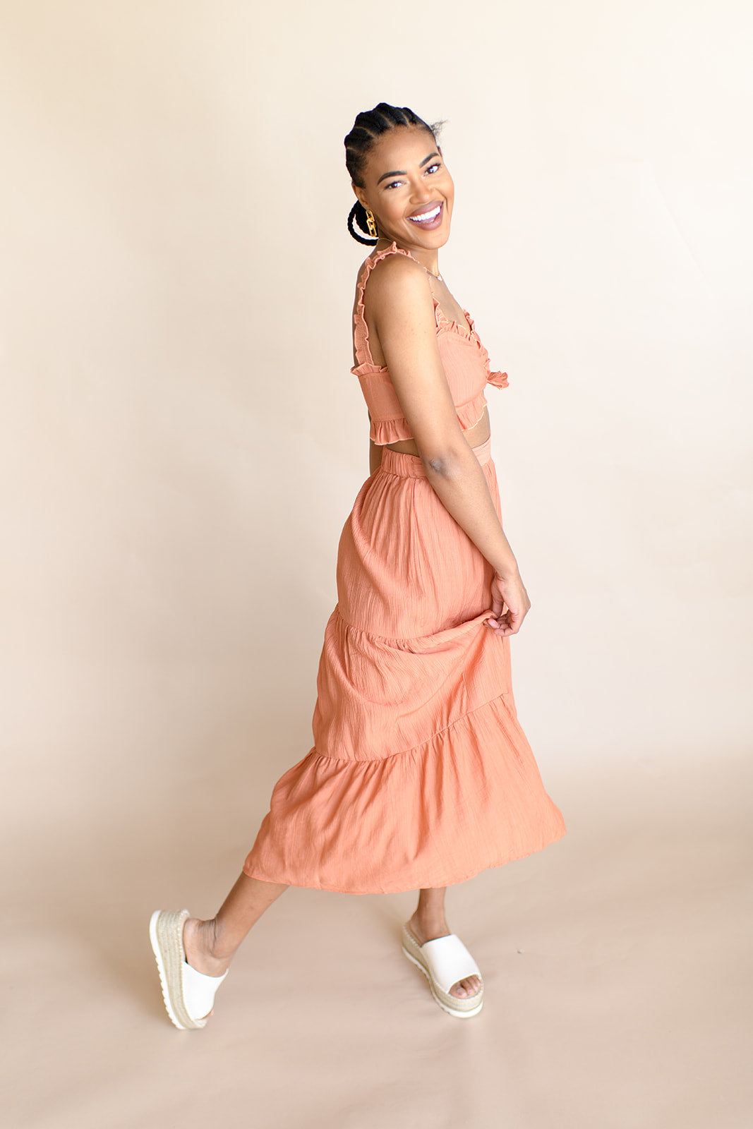 mode, savannah nights maxi skirt