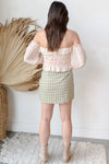 off shoulder long sleeve top