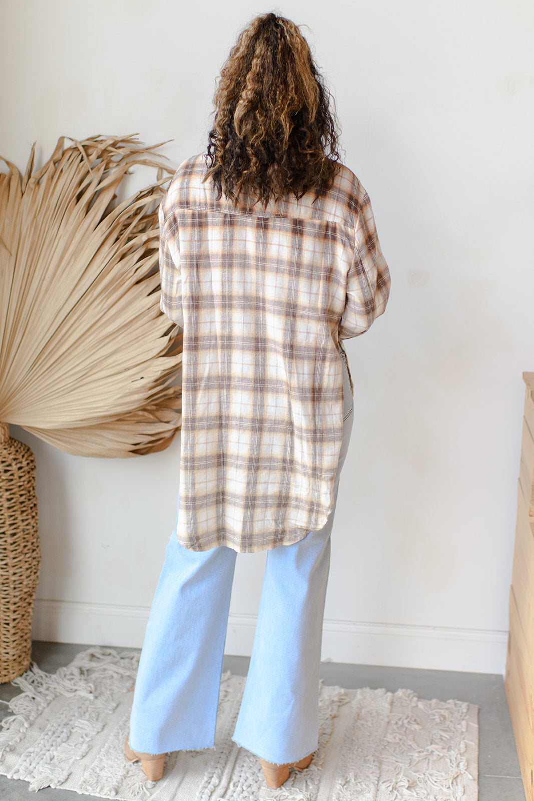 mode, tie-up long sleeve shirt
