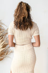 mode, pointelle sweater knit crop