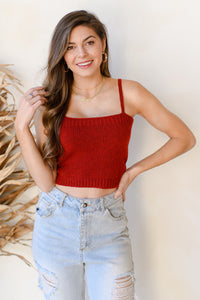 mode, apple spice sweater tank