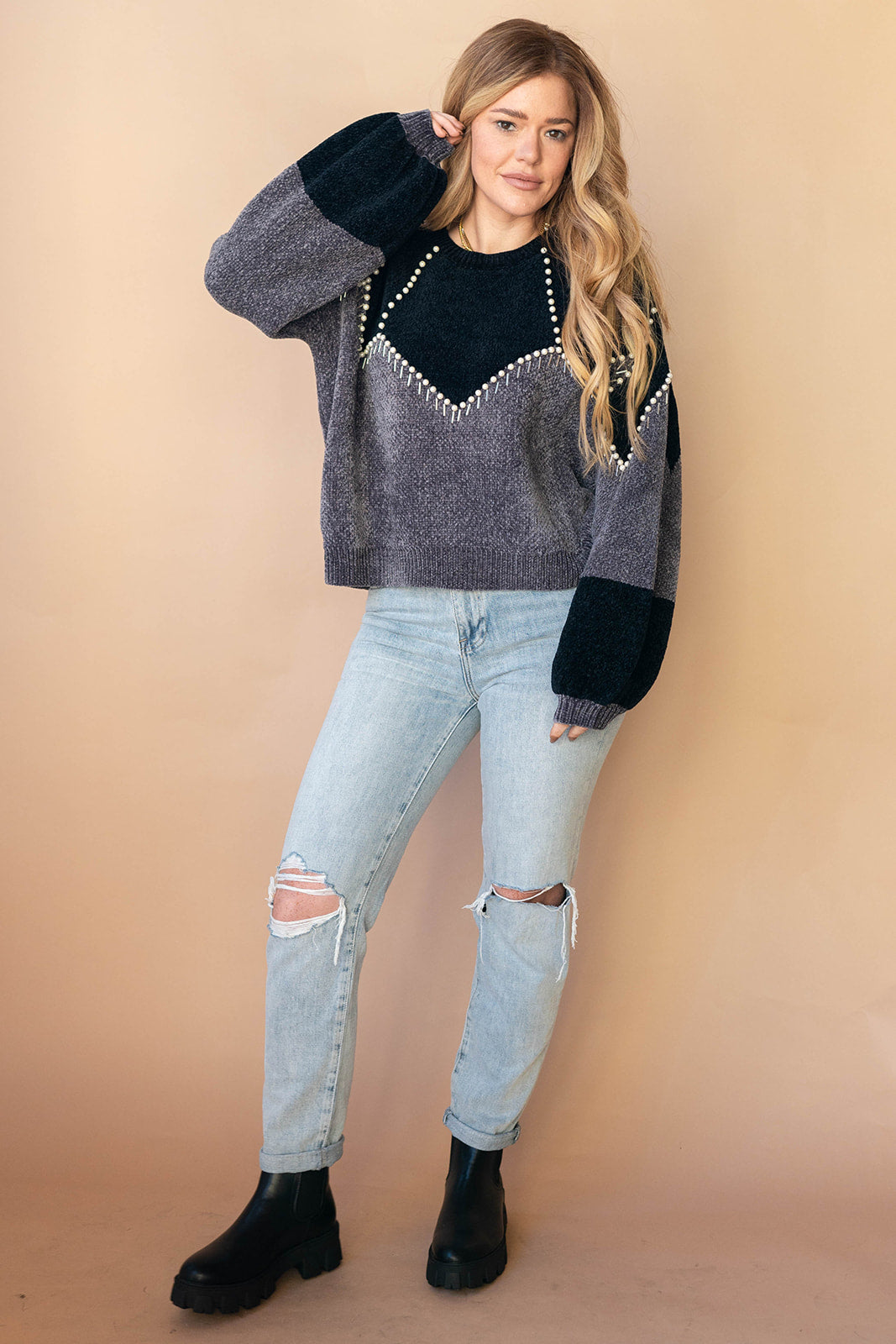 mode, diana pearl sweater