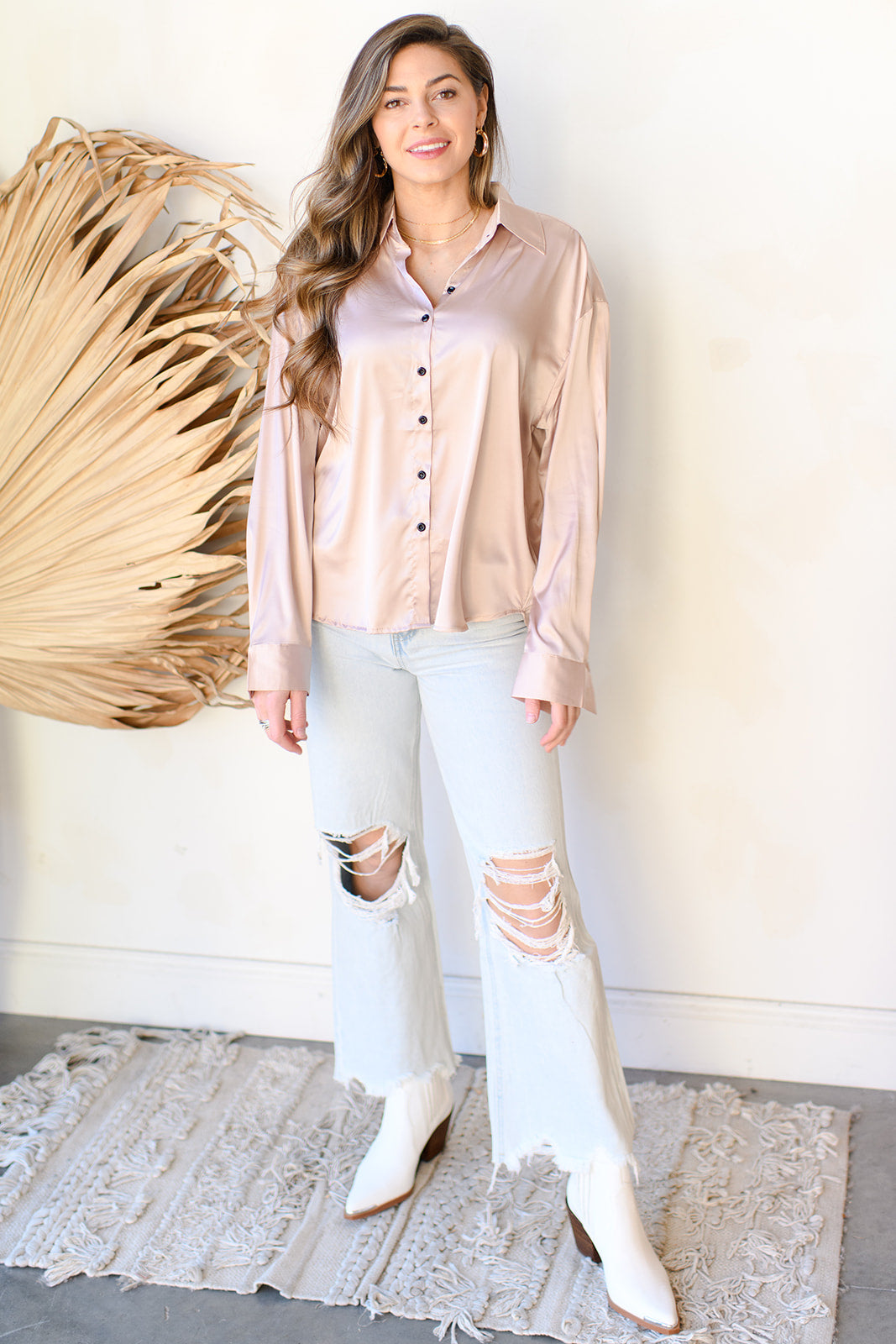 mode, it wasn't meant to satin blouse