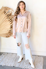 it wasn't meant to satin blouse