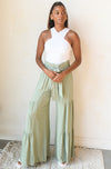 mode, tier wide pants