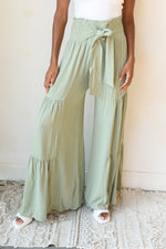 mode, tier wide pants
