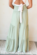 mode, tier wide pants