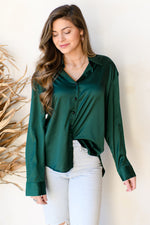 it wasn't meant to satin blouse