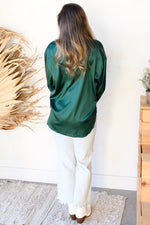 it wasn't meant to satin blouse