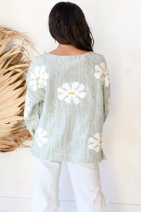 mode, daisy love sweater