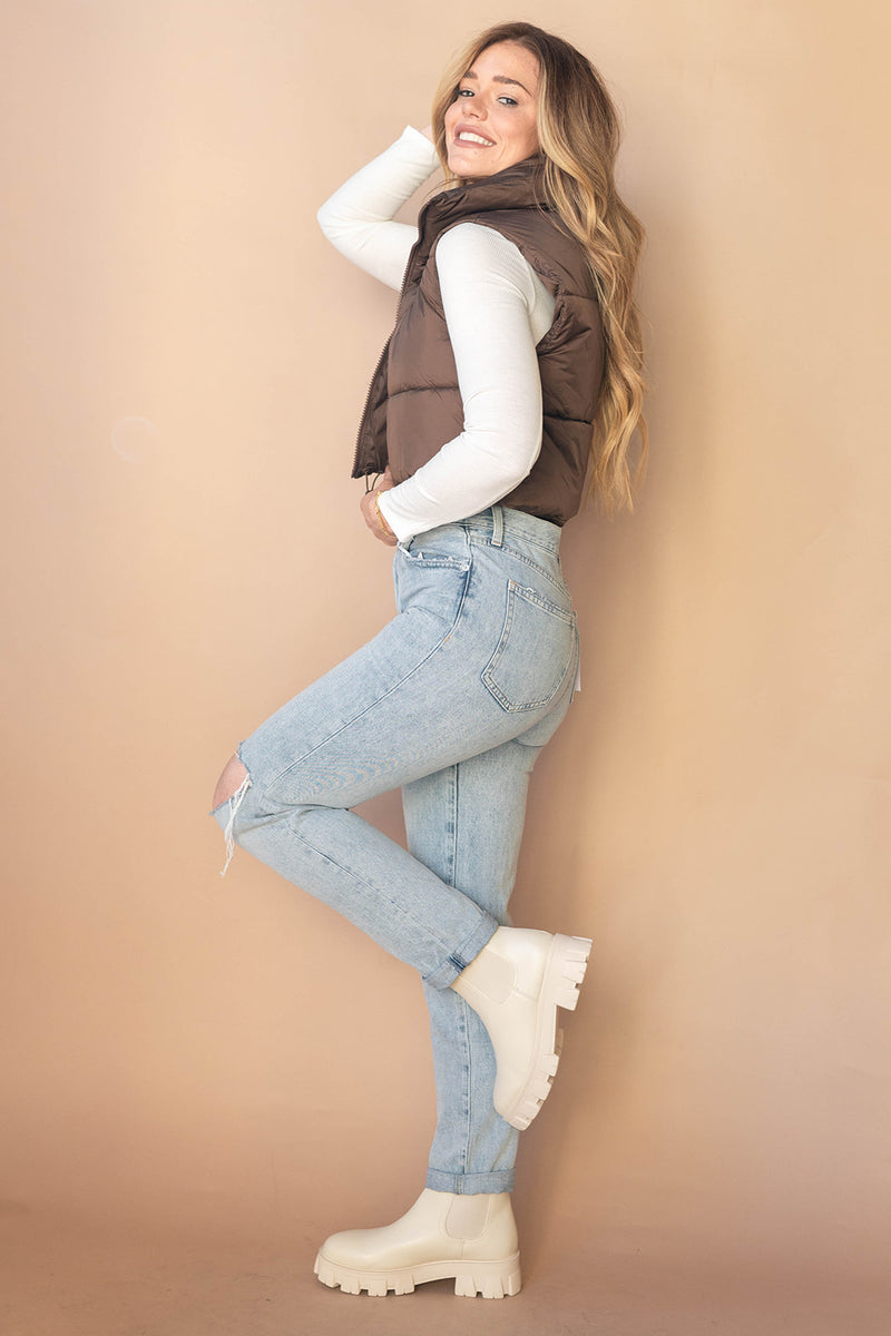 mode, loclynn puffer vest