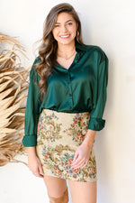 it wasn't meant to satin blouse