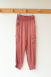 mode, satin shine joggers