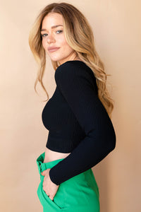 mode, margot ribbed top