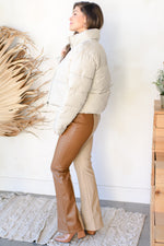 leather in forecast pants
