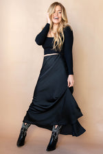 mode, adalee midi skirt