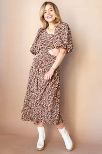 mode, rylee cut out midi dress