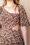mode, rylee cut out midi dress
