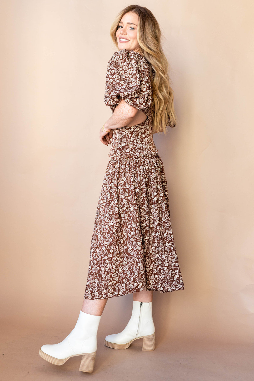 mode, rylee cut out midi dress