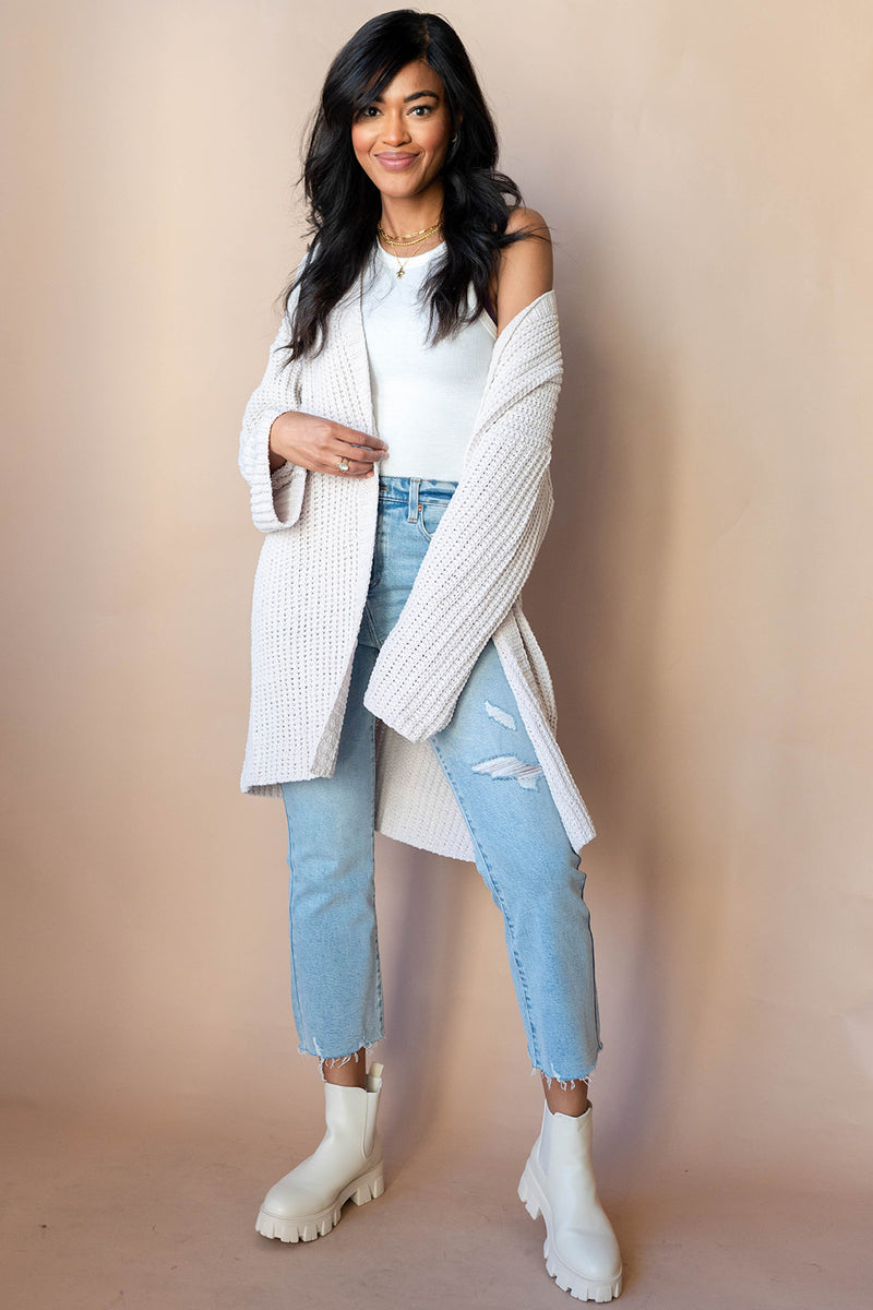 mode, zuri oversized cardigan