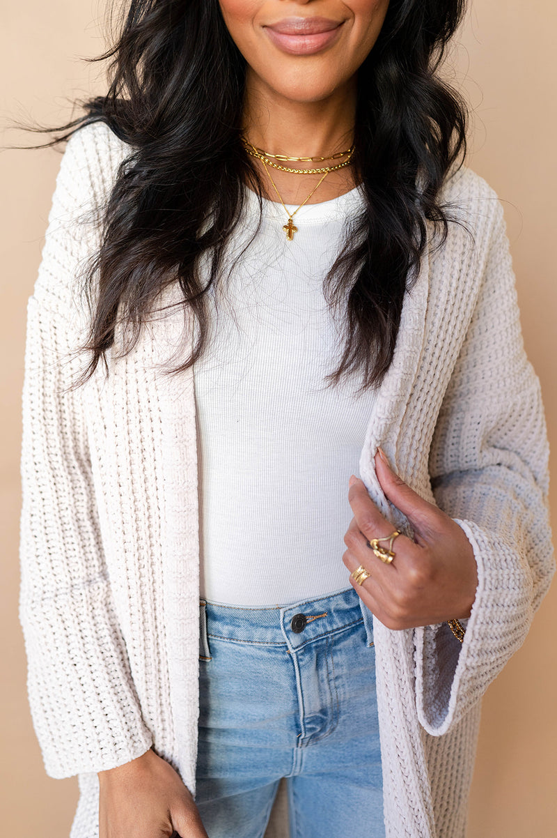 mode, zuri oversized cardigan