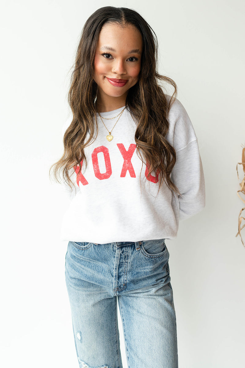 mode, xoxo sweatshirt