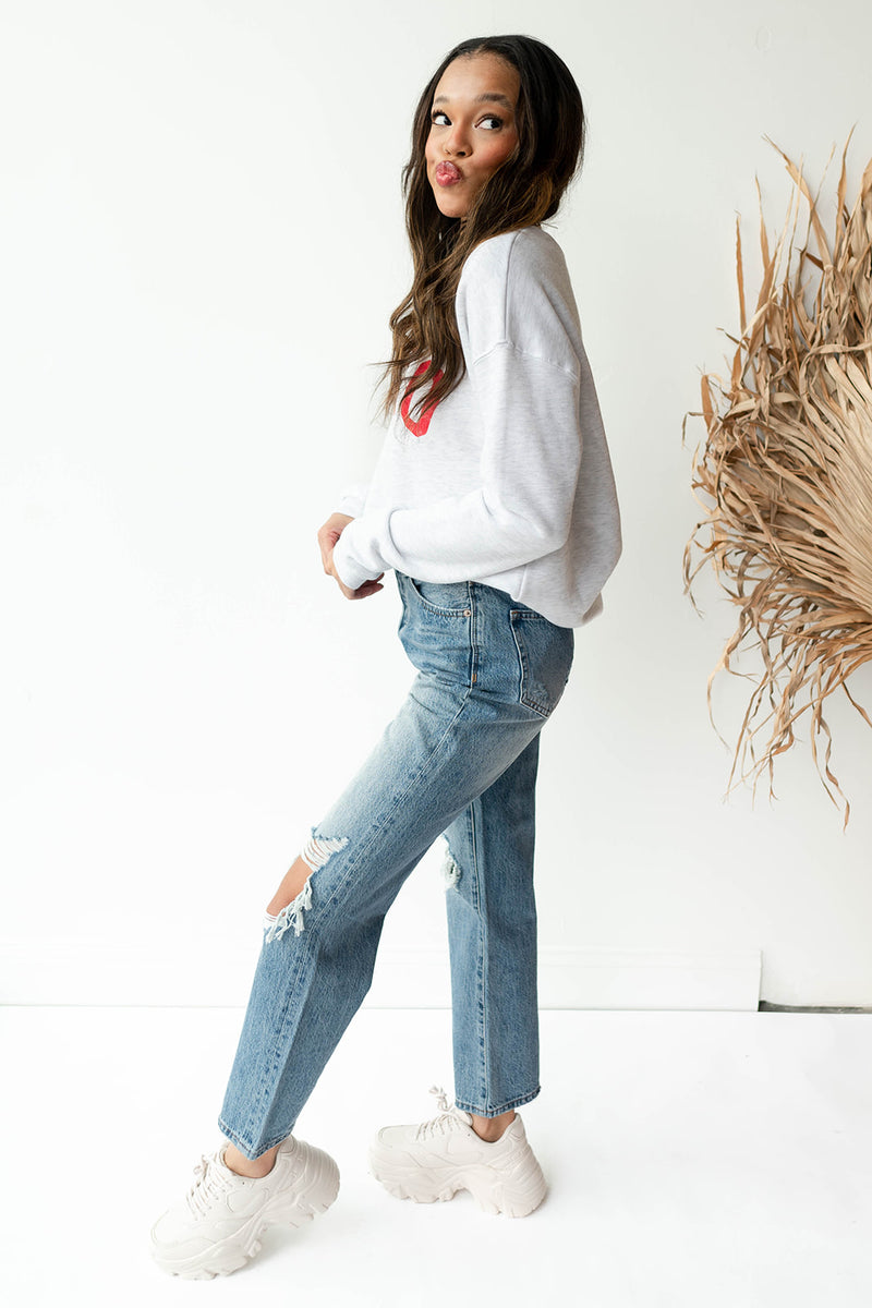 mode, xoxo sweatshirt