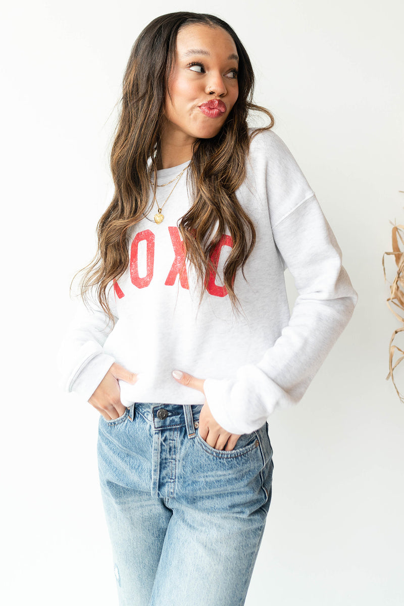 mode, xoxo sweatshirt