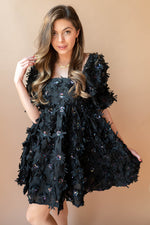 mode, field of flowers dress