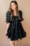 mode, field of flowers dress