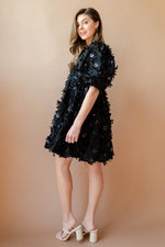 mode, field of flowers dress