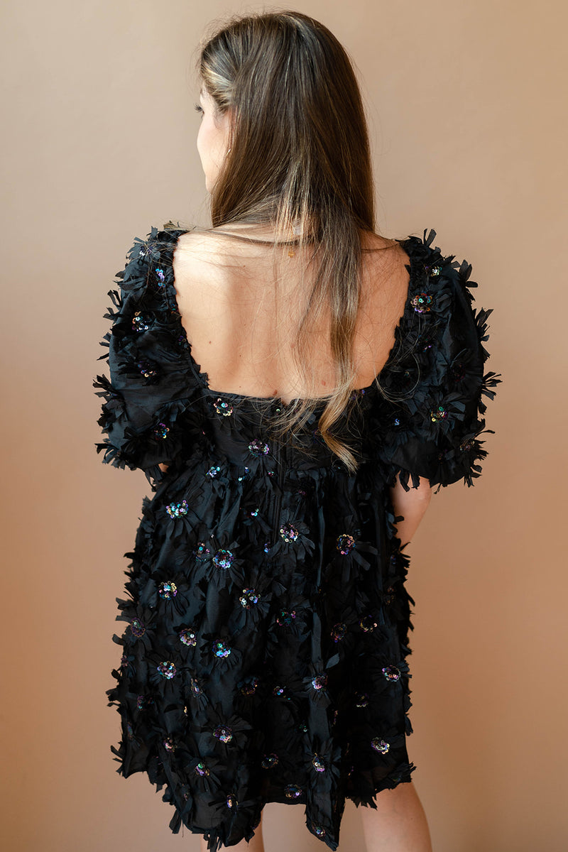 mode, field of flowers dress
