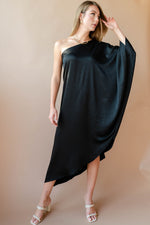 mode, next to you satin dress