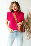 mode, sly padded sweater vest