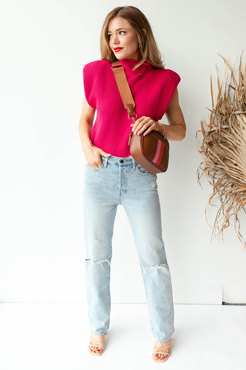 mode, sly padded sweater vest