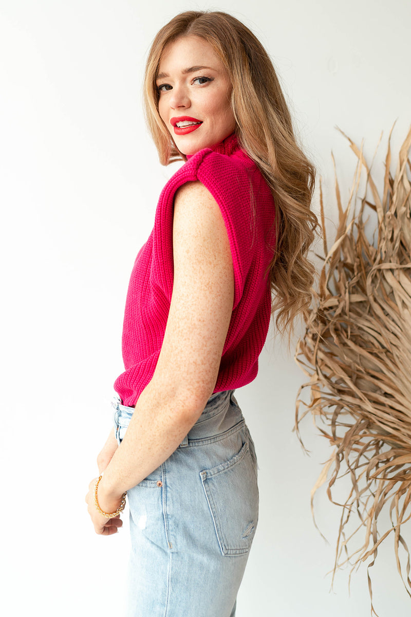mode, sly padded sweater vest