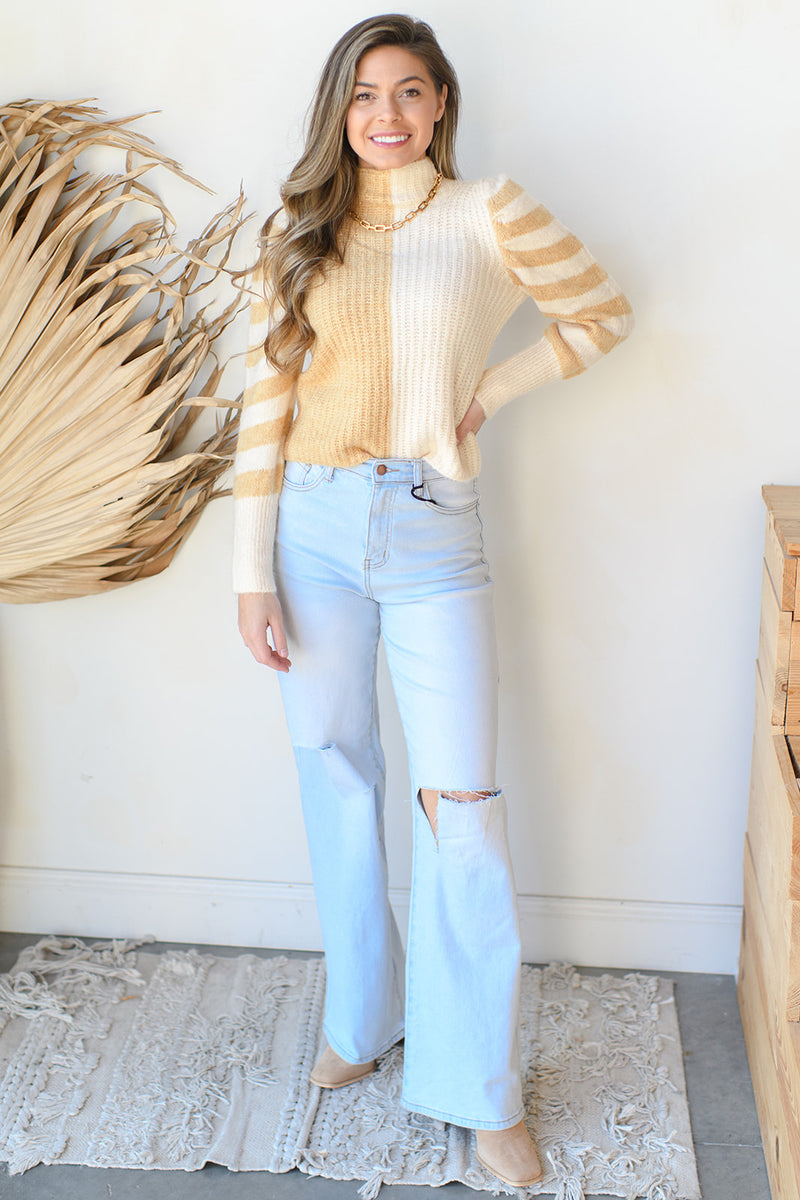 mode, fired sunset sweater