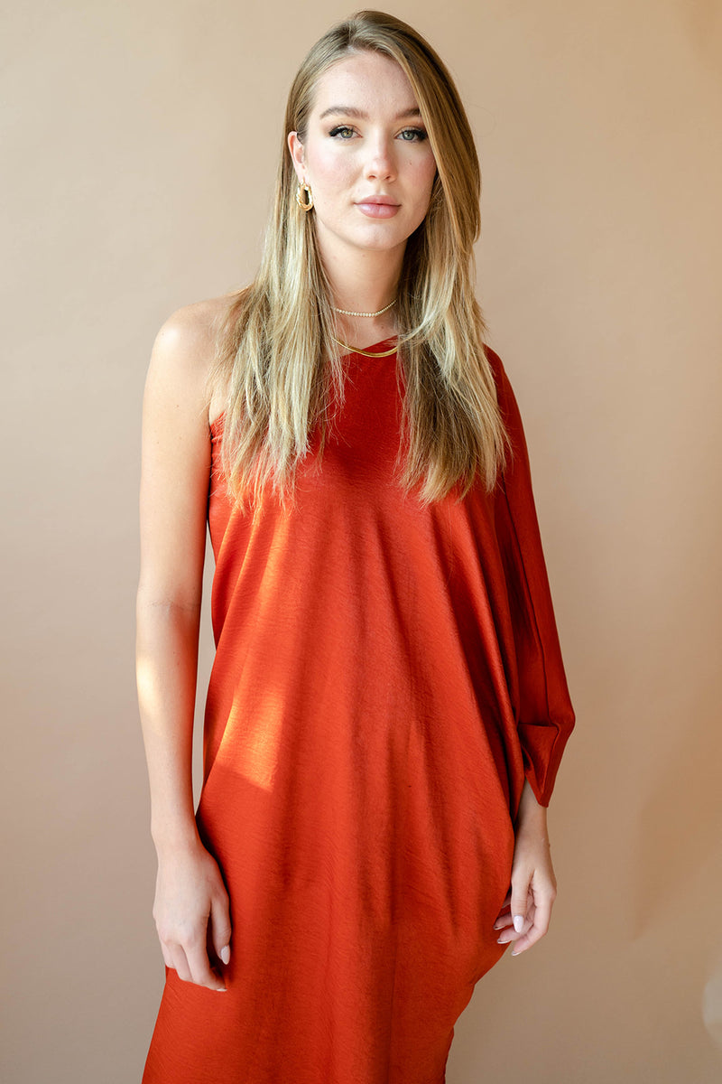mode, next to you satin dress
