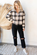 fireside plaid hoodie jacket