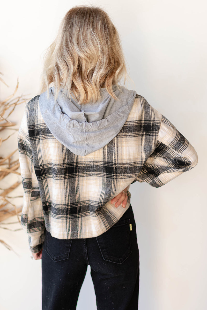 fireside plaid hoodie jacket